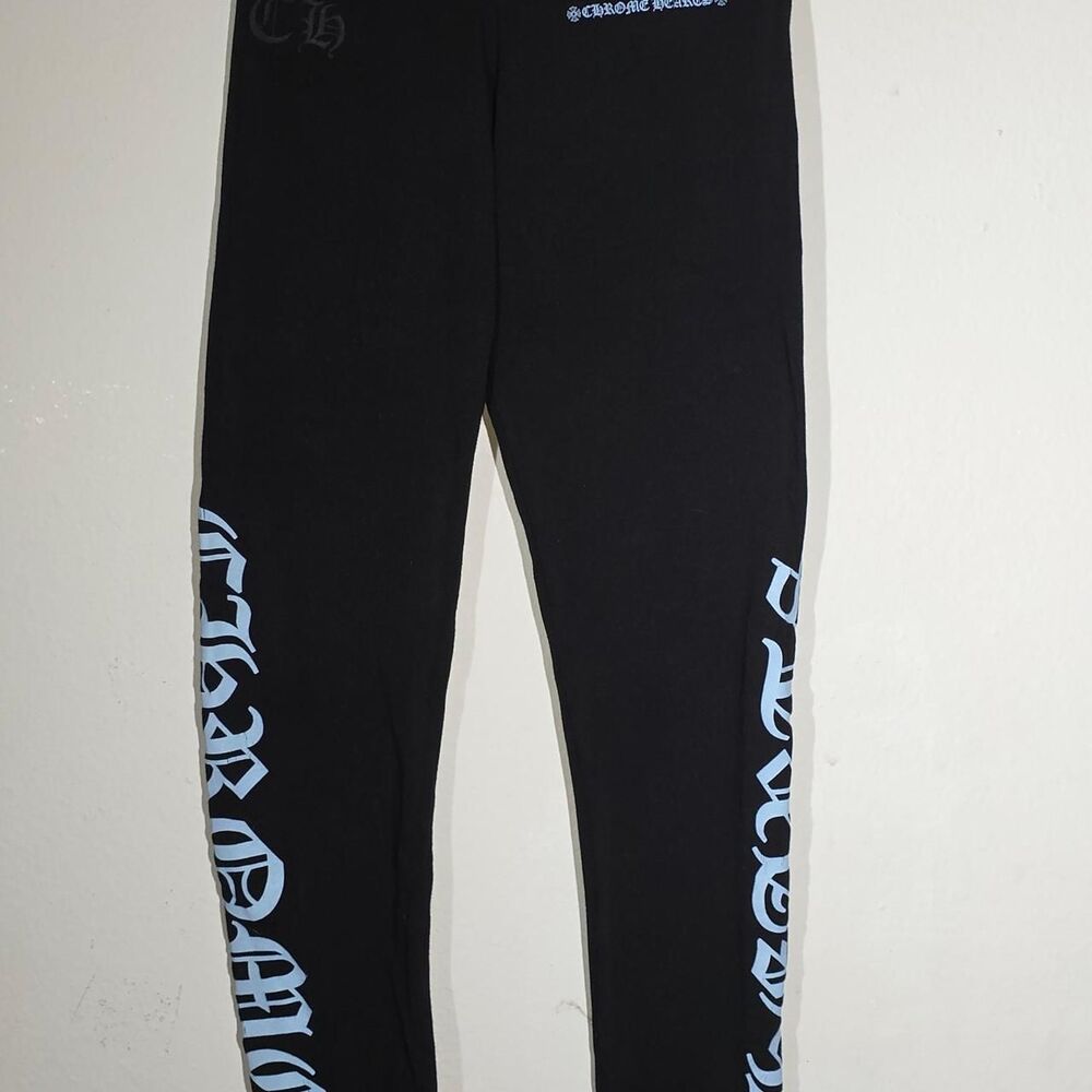 Chrome-hearts Women's Black Leggings Size Tag Cut off (Maybe Size Small)